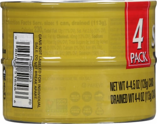 StarKist Solid Yellowfin Tuna in Extra Virgin Olive Oil Perspective: left