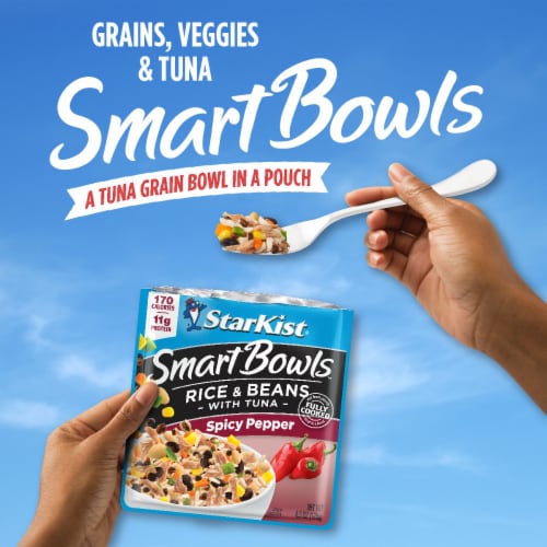 StarKist Smart Bowls with Tuna Spicy Pepper Rice & Beans Pouch Perspective: left