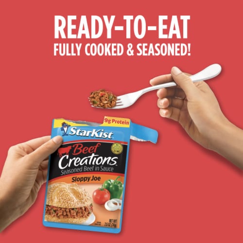 StarKist Beef Creations Sloppy Joe - 2.6 oz Pouch Perspective: left