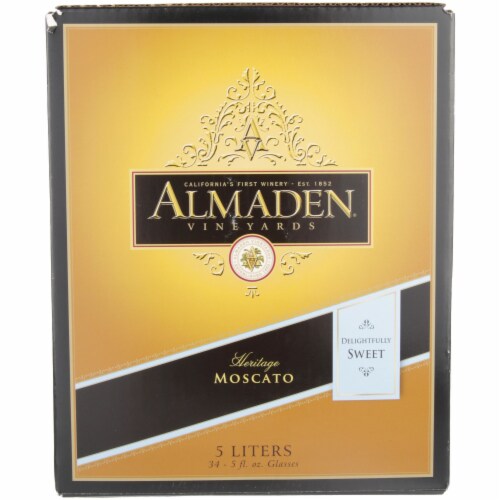 Almaden Moscato International Red Wine Perspective: left