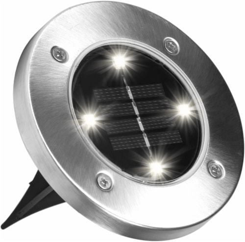 Bell and Howell Disk Landscape Lights - Silver Perspective: left