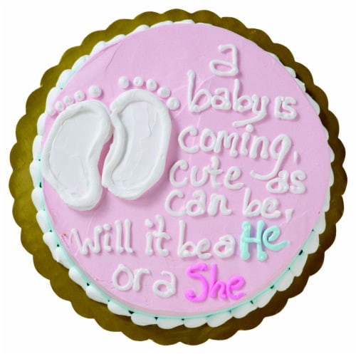 Gender Reveal Cake Perspective: left