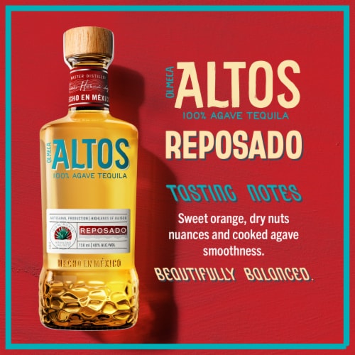 Olmeca Altos Tequila Reposado Perspective: left
