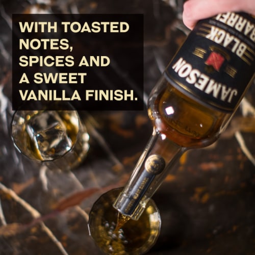 Jameson Black Barrel Select Reserve Single Distillery Blended Irish Whiskey Perspective: left