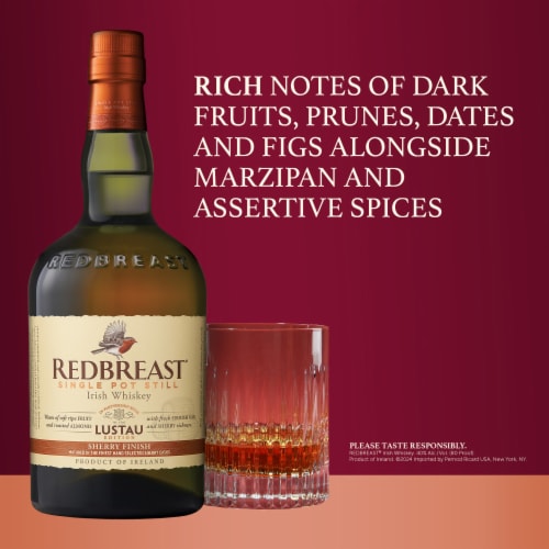 Redbreast Sherry Finish Lustau Edition Single Pot Still Irish Whiskey Perspective: left