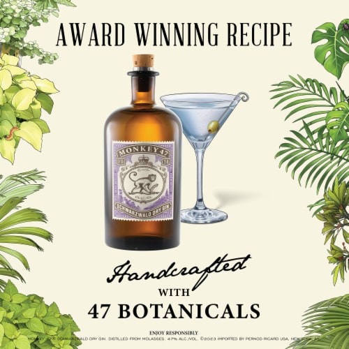 Monkey 47 Schwarzwald Dry Gin Perspective: left