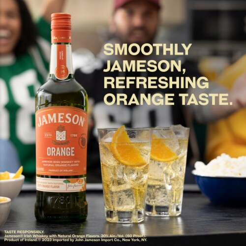 Jameson Orange Flavored Whiskey Perspective: left