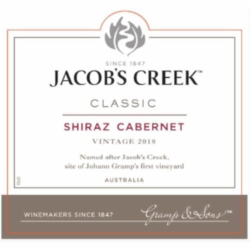 Jacob's Creek Shiraz/Cabernet Red Blend Australia Wine Perspective: left