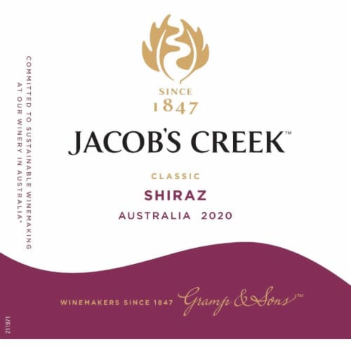 Jacob's Creek Classic Shiraz Australia Red Wine Perspective: left