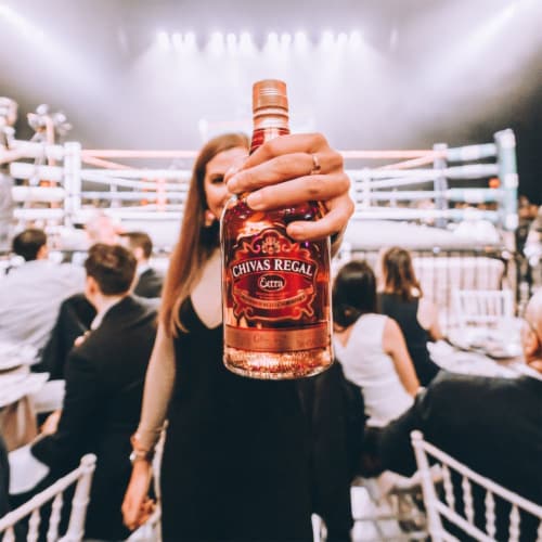 Chivas Regal Extra Blended Scotch Whisky Perspective: left