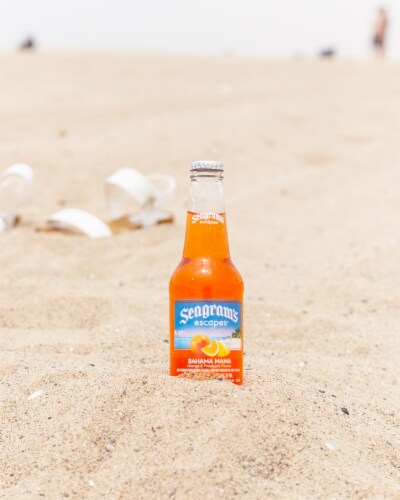 Seagram's Escapes Bahama Mama Cooler Single Bottle Perspective: left