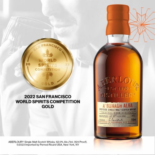 Aberlour A'Bunadh Matured in Spanish Oloroso Sherry Butts Single Malt Scotch Perspective: left