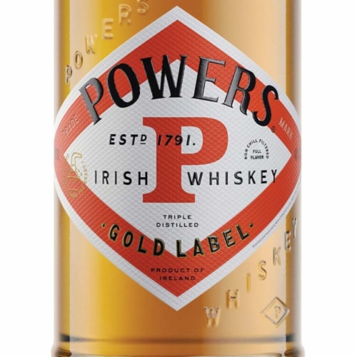 Powers Gold Label Blended Irish Whiskey Perspective: left