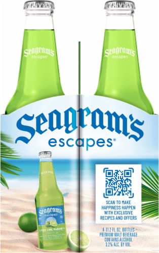 Seagram's Classic Lime Margarita Flavored Hard Beverage Perspective: left