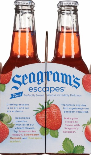 Seagram's Escapes Strawberry Daiquiri Flavored Hard Beverage Cooler Perspective: left