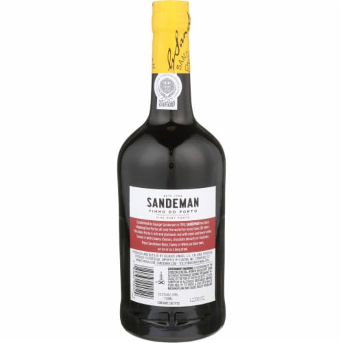 Sandeman Fine Ruby Portugal Port Red Wine Perspective: left