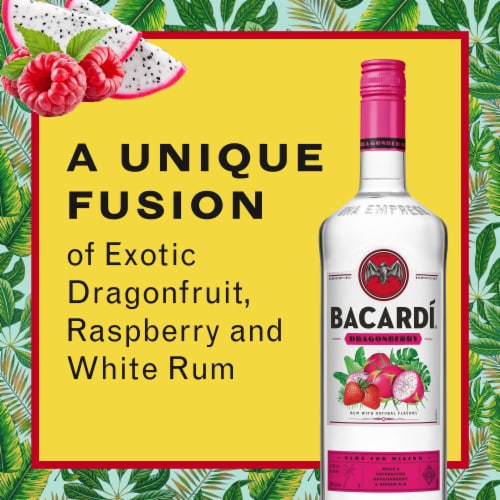 Bacardi Dragonberry Rum Perspective: left
