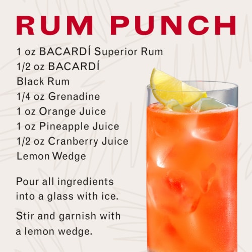 BACARDÍ® Black Rum, Gluten Free Perspective: left