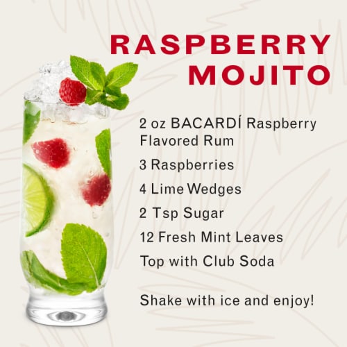 BACARDÍ® Raspberry Rum, Gluten Free Perspective: left