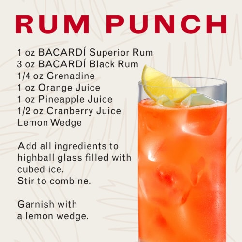 Bacardi Superior Light Rum Perspective: left
