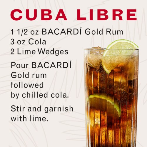 BACARDÍ® Gold Rum, Gluten Free Perspective: left