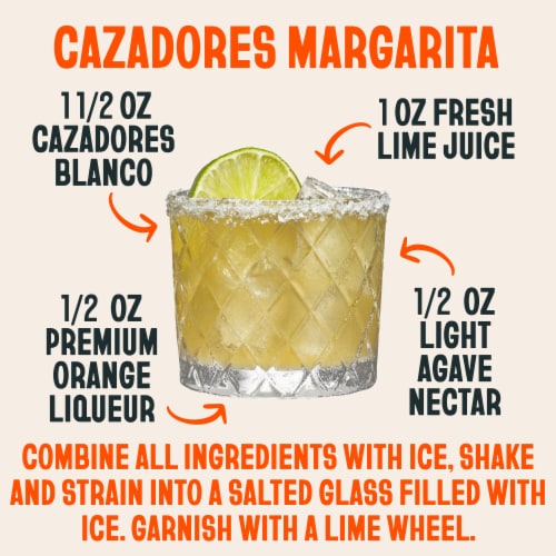 Cazadores Blanco Tequila Perspective: left