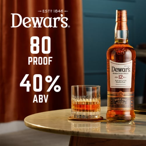 Dewar's Double Aged In 1St Fill Bourbon Casks Blended Scotch Perspective: left