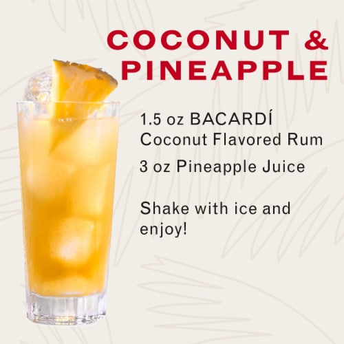 BACARDÍ® Coconut Rum, Gluten Free Perspective: left