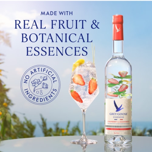 Grey Goose Strawberry & Lemongrass Vodka Perspective: left