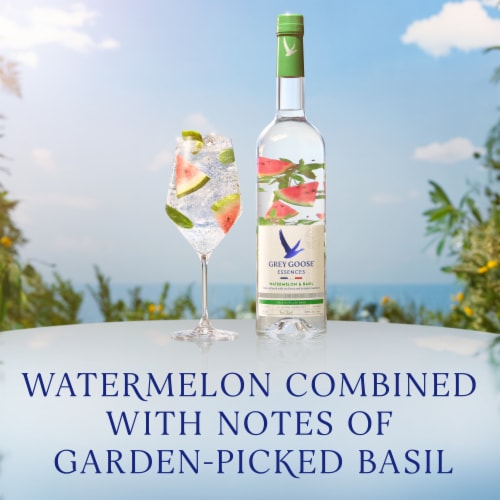 Grey Goose Watermelon & Basil Vodka Perspective: left