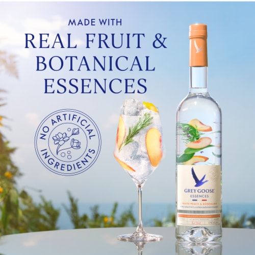 Grey Goose White Peach & Rosemary Vodka Perspective: left