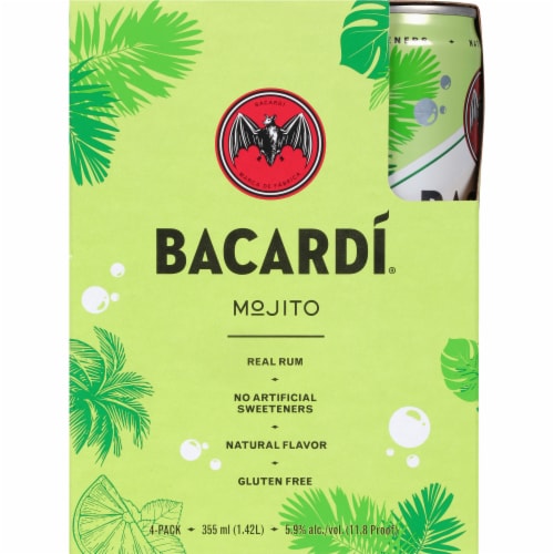 Bacardi® Mojito Rum Cocktail Perspective: left