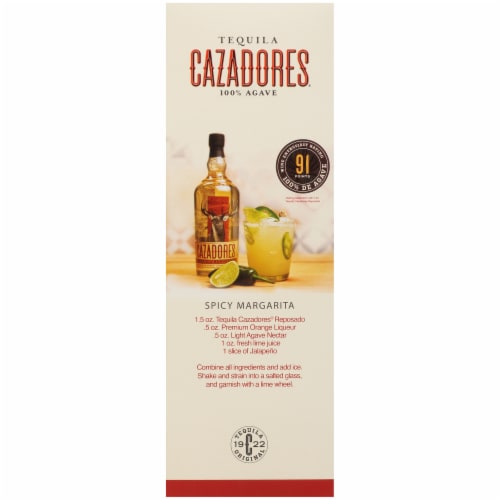 Cazadores® Tequila Reposado and Shot Glasses Perspective: left