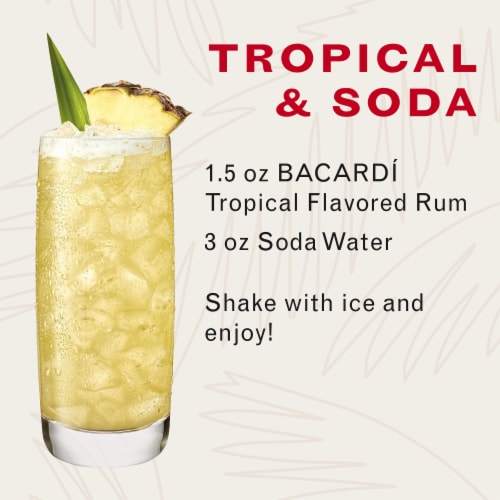 Bacardi Limited Edition Tropical Flavored Rum Perspective: left