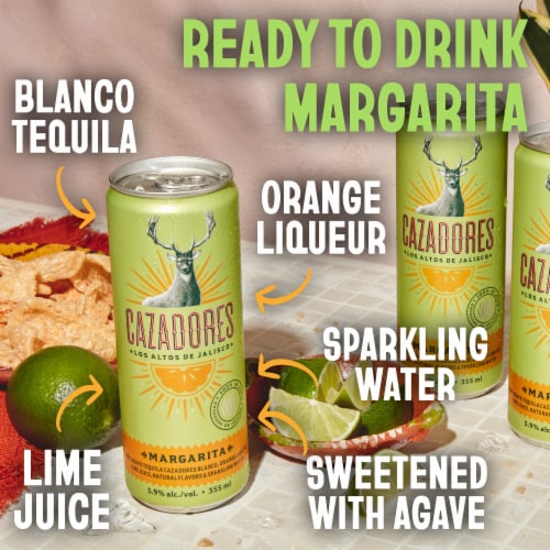 Cazadores Margarita Cocktails - 4 Count Perspective: left