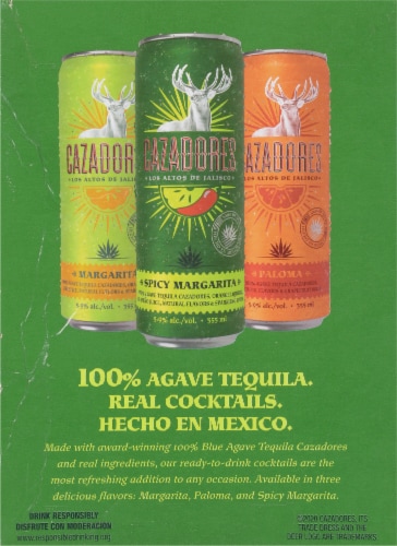 Cazadores Spicy Margarita Cocktails - 4 Count Perspective: left