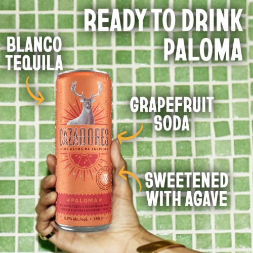 Cazadores® Paloma Cocktails - 4 Count Perspective: left
