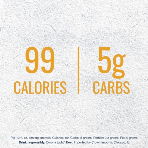 Corona® Light Lager Beer Perspective: left
