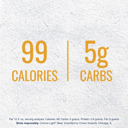 Corona® Light Lager Beer Perspective: left
