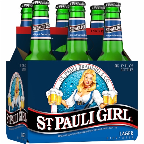 St. Pauli Girl Lager Beer Perspective: left