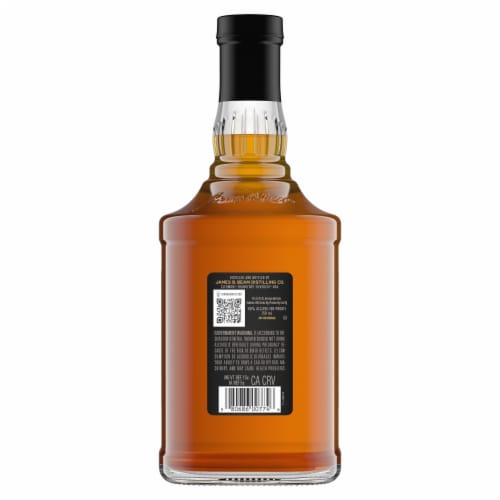 Jim Beam Black 7 Year Old Bourbon Whiskey Perspective: left
