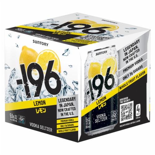 -196 Lemon Vodka Seltzer Perspective: left