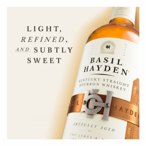 Basil Hayden Kentucky Straight Bourbon Whiskey Perspective: left
