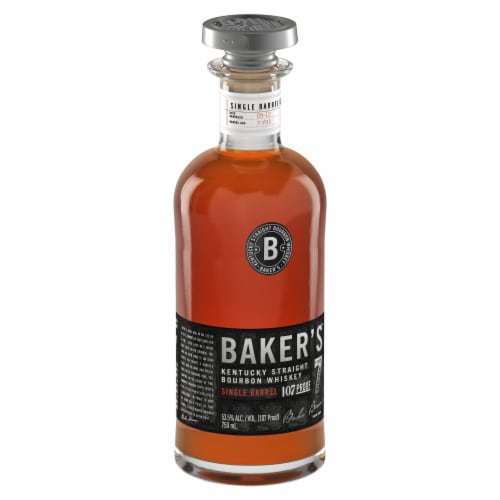 Baker's Bourbon Whiskey Perspective: left