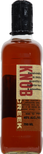 Knob Creek Small Batch Smoked Maple Kentucky Straight Bourbon Whiskey Perspective: left