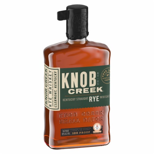 Knob Creek 100 Proof Kentucky Straight Rye Whiskey Perspective: left