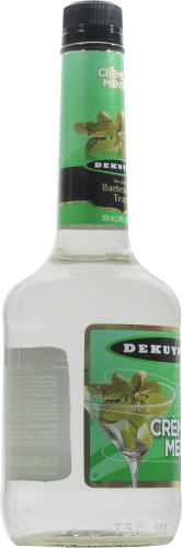 DeKuyper Crème De Menthe White Liqueur Perspective: left