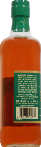 Canadian Club 100% Rye Canadian Whisky Perspective: left