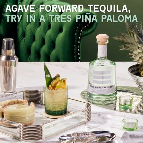 Tres Generaciones Plata Tequila Perspective: left