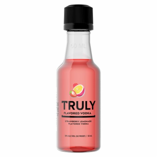 Truly Strawberry Lemonade Flavored Vodka 50 ml Perspective: left